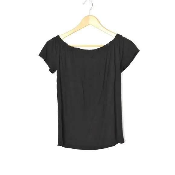 Hollister Black Scoop T-Shirt Size XS - Picture 2 of 4